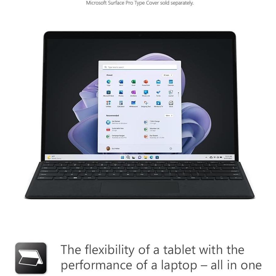 Buy Microsoft,Microsoft Surface Pro 9 - 13 Inch 2-in-1 Tablet PC - Black - Intel Core i7, 16GB RAM, 256GB SSD - Windows 11 Home - Gadcet.com | UK | London | Scotland | Wales| Ireland | Near Me | Cheap | Pay In 3 | Laptops